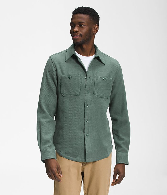 Camisa The North Face Hombre Valley Twill Flannel - Colombia RCGIXM942 - Verde